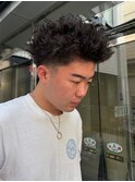 仏陀パーマピンパーマ特殊パーマツイストスパイラル短髪パーマ