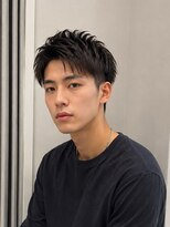 Men's LOOPA【メンズルーパ】三宮/元町/メンズパーマ/曲がる縮毛矯正/眉毛カット&nbsp;アップバング/メンズショート/短髪/黒髪/神戸/三宮