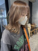 ルーフ 町田店(LUFE)&nbsp;ミディアムレイヤー×グレージュ