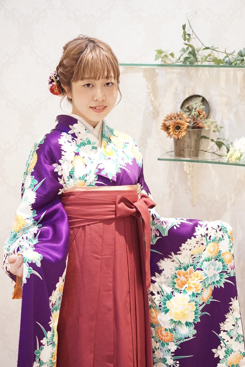 卒業式袴着付けヘアセットメイク 【sola:neolive 相模大野店