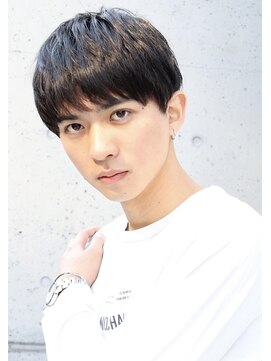 カットのみ ワックスなしでもカッコいいサラサラマッシュ L ネイビー Navy のヘアカタログ ホットペッパービューティー