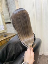 ファンド 千葉(fand)&nbsp;斜めバング/グレージュカラー/デザインカラー/シルキーベージュ