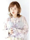 【lien.ai】大人かわいい外はねウルフ　ハイライトカラー