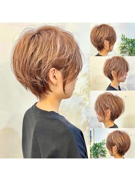 ビューオオサカ(VIEW OSAKA) くびれショートを360度から見る☆マロンベージュ透明感カラー