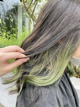 フェリアファム 北千里(FERIA fam) 【FERIA北千里】アッシュグレージュ×ライトグリーン