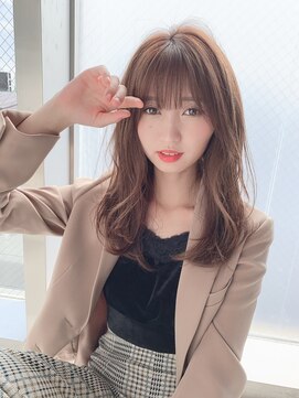 アリスバイアフロート 自由が丘(ALICe by AFLOAT) 大人小顔レイヤー（くすみブルーミニウルフデジタルパーマ