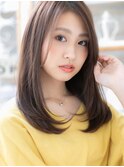 ★大人かわいいフェザーバングロングレイヤー20代30代40代★8