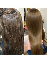 【髪質改善】《ストリートメント》☆Before&After（ブリーチ毛にも施術可能）
