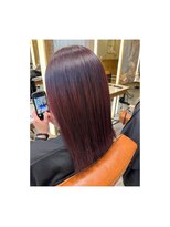 オレロ 国立(olelo)&nbsp;暗めカラー/グランマッシュ/デザインカラー/フェザーパーマ/国立