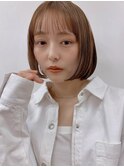 20代30代40代丸みショートボブマッシュ前下がりレイヤー