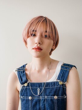 ピズムハク(PISM hak) イメチェン/ピンクベージュ/マ二ッシュショート/ワイドバング