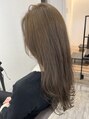ウイ バイ ファースト 北四番丁店(u'i by first)&nbsp;透けるオリーブベージュ×小顔カットロング☆韓国風も得意です
