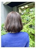 酸性デジタルパーマ×重めボブ