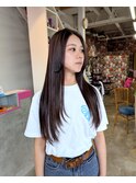酸性ストレート×カラー:ナチュラルブラウン