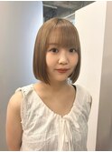 幼くならない韓国ボブタンバルモリ切りっぱなし