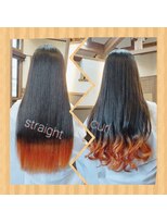 ワンダービューティーサノ(Wonder Beauty SANO)&nbsp;裾カラー × オレンジ