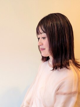 ビューティーワークスループライン(beautyworks LoopLine) 愛されミディアム★アプリコットカラー★おしゃれママ