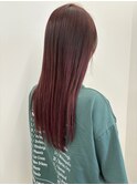 ロング×チェリーレッド