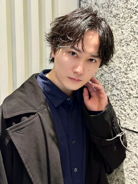 ジーナ 天神(Zina) センターパート/フェザーパーマ【メンズサロンZina天神】