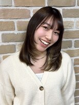 セットアップ 岡山北長瀬店(SET-UP)&nbsp;ナチュラル/レイヤーカット/オリーブベージュ