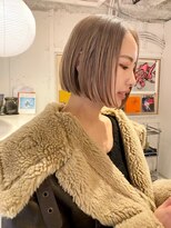 ルーム(Loom.)&nbsp;ハイトーンボブぱっつん前髪ボブミニボブ切りっぱなしボブ