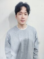 スーハ 恵比寿(SUUHA)&nbsp;大人ビジカジセンターパートパーマ/大人メンズシャドウパーマ