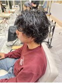 サーフカールシャドウパーマ波巻きパーマメンズパーマ