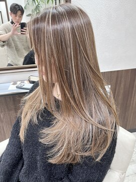 ベルヘアーデザイン 堺東(Belle hair Design) コントラストハイライト/外国人風/レイヤーカット/堺東