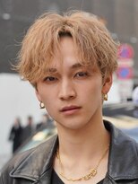 フィフス(fifth)&nbsp;微分け縦落ちツイストスパイラルパーマブロンド金髪fifth原宿