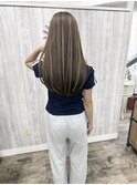 ハイライトカラー　ミルクティーグレージュ
