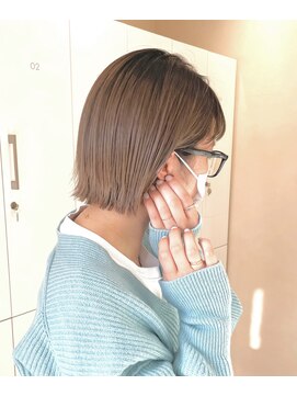 シアン バイ アルテフィーチェ(CYAN by artefice) ミニボブ タッセルボブ グレージュ 髪質改善トリートメント