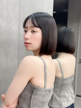 ロンドリゼル 札幌(Lond RiseL) ◯ オリーブグレー/韓国/レイヤーカット/髪質改善/縮毛矯正/札幌