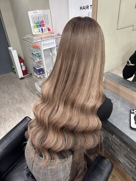 ラピス 横浜(Lapis) Hミルクティーベージュシールエクブリーチカラースーパーロング