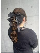 シュリット 溝の口(schritt) 結婚式ヘアセット ハイポニーアレンジ玉ねぎヘア 溝の口ai