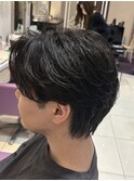 毛流れセンターパート/フェザーパーマ/ニュアンスパーマ