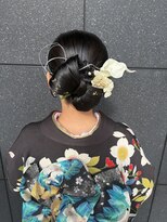 プランツヘアー 高宮店(Plants hair)&nbsp;リボン×タイトアレンジ　成人式ヘアセット