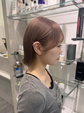 グリードヘアー(greed hair) pink milk tea × bob