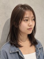 キリ 逗子(kiri)&nbsp;逗子葉山シースルーバング顔周りレイヤーカットサイドバングm130