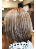 アッシュ系透明感カラー　ボブ