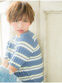 *mod's姪浜*…外国人風個性的カラー☆小顔マニッシュショートd
