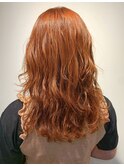 【northeast高円寺】オレンジカラー/レイヤースタイル