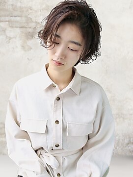 ヘアーアンジェ 南矢野目店(Hair ange) 【イルミナカラー×髪質改善TR】耳かけショートスタイル