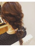 20代30代大人可愛いお呼ばれスタイル編みおろしグレージュ