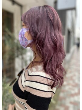 ジーナ セントラル銀座(Zina) スモーキーピンク＊ブリーチカラー＊韓国スタイル