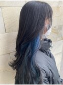 ○イヤリングカラー×ネイビーブルー○