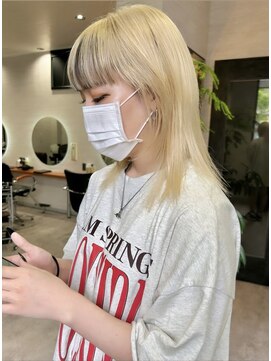 リンクバイビセ 髪質改善(link by vise) #ブロンド#ブロンドカラー#ケアブリーチ#ハイトーンカラー