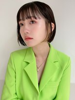 ハニーシブヤ(HONEY shibuya)&nbsp;インナーカラー×あごラインミニボブ