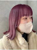 退色も綺麗なグレープピンクカラー<銀座/ハイトーン/東銀座>