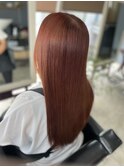 ブリーチ無し。アプリコット