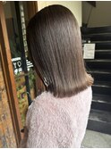 美髪カラー/髪質改善トリートメント/チョコレートブラウン